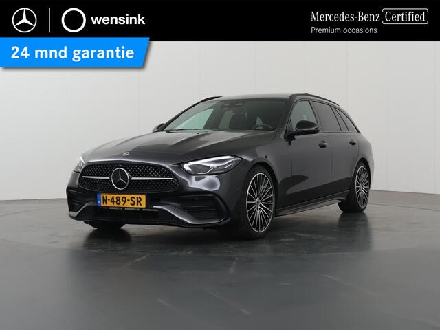 Mercedes-Benz C-KLASSE Estate 180 AMG Line | Night | Panoramadak | Multispaaks AMG velgen | Rijassistentiepakket Plus | Stoelverwarming |