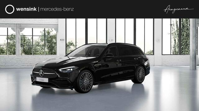 Mercedes-Benz C-KLASSE Estate 300e Business Solution AMG | Panoramaschuifdak | Trekhaak | Nightpakket | Burmester | Stoelverwarming | Dodehoekassistent |