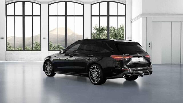 Mercedes-Benz C-KLASSE Estate 300e Business Solution AMG | Panoramaschuifdak | Trekhaak | Nightpakket | Burmester | Stoelverwarming | Dodehoekassistent |