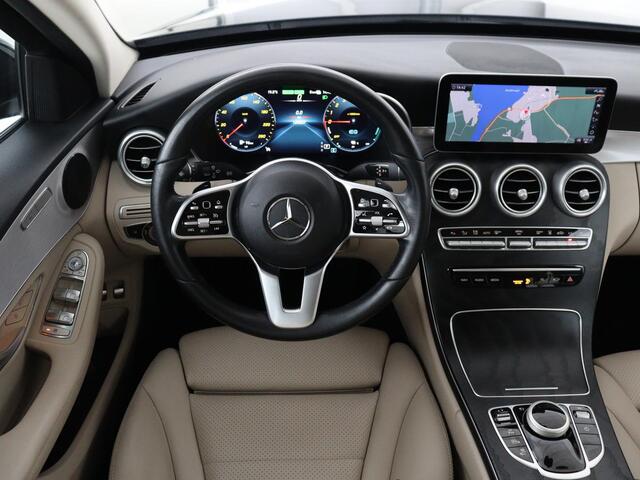 Mercedes-Benz C-KLASSE 300e Business Solution Luxury | Leder | Stoelverwarming | Camera | Digital Cockpit | Park Assist | Navigatie | Full LED | Cruise control | Bluetooth | Climate control | PHEV | Plug In