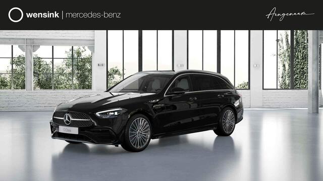 Mercedes-Benz C-KLASSE Estate 300e Business Solution AMG | Panoramaschuifdak | Dodehoekassistent | Memorypakket | 360° camera | Stoelverwarming |