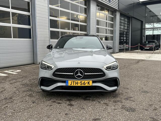 Mercedes-Benz C-KLASSE 300 e Business Solution AMG | Burmester | Memory | Panoramadak |Distronic| 360 camera|Night Pakket| Dodehoekassistent