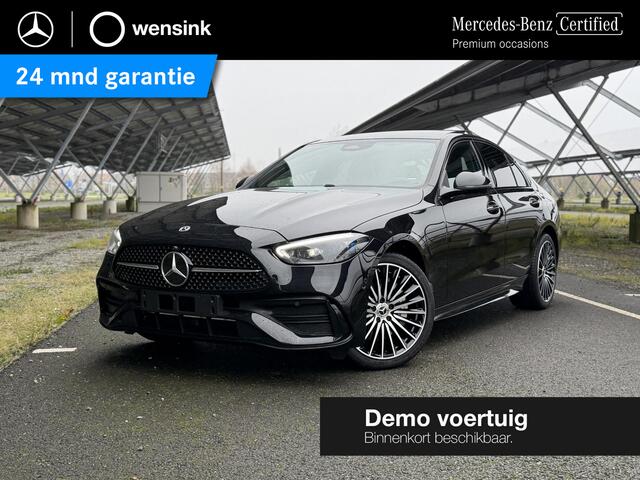 Mercedes-Benz C-KLASSE 300e Business Solution AMG | Night | Panoramadak | 360 camera | Memory stoelen | Digital light | Sfeerverlichting |