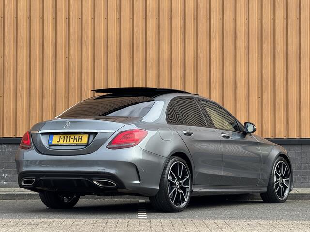 Mercedes-Benz C-KLASSE 200 Business Solution AMG Plus Upgrade Edition | Burmester | Panoramadak | Sfeerverlichting | Apple Carplay | Android Auto | Camera | Lane Assist | Dodehoeksensor | LED |