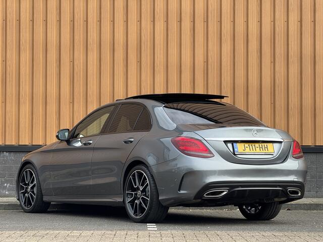 Mercedes-Benz C-KLASSE 200 Business Solution AMG Plus Upgrade Edition | Burmester | Panoramadak | Sfeerverlichting | Apple Carplay | Android Auto | Camera | Lane Assist | Dodehoeksensor | LED |
