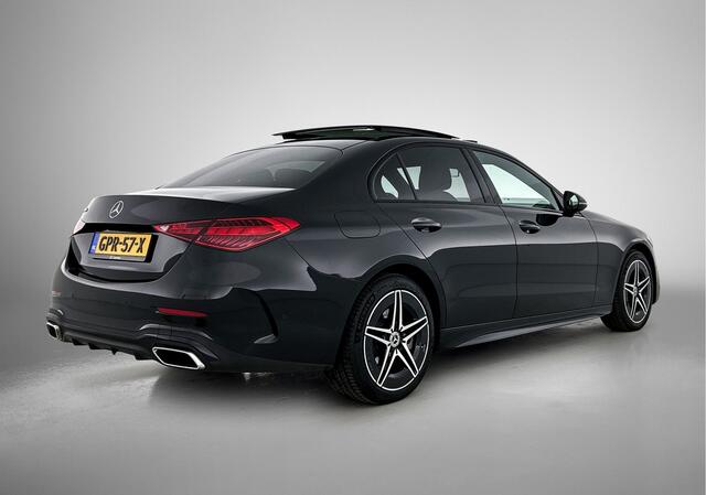 Mercedes-Benz C-KLASSE 300 e AMG Plug-In Hybride Panoramadak | AMG Styling | Night Pakket | E;ectrische voorstoelen met geheugen Inclusief 24 maanden Mercedes-Benz Certified garantie voor Europa.