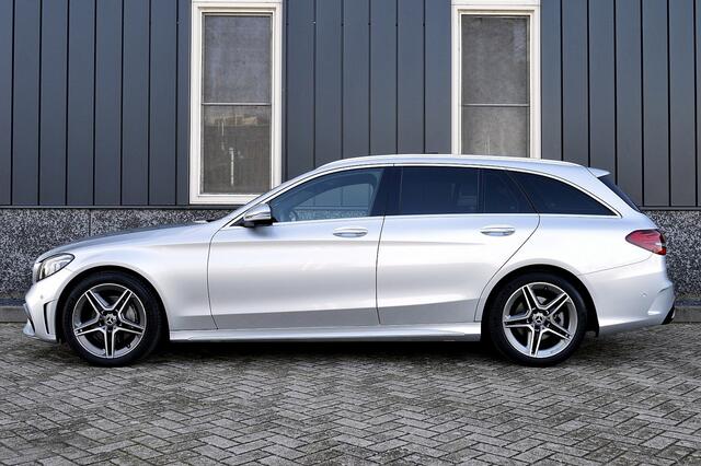 Mercedes-Benz C-KLASSE Estate 180 AMG-Line Rijklaarprijs-Garantie Panorama dak Leder Burmester Led 360 Camera Sfeer verlichting