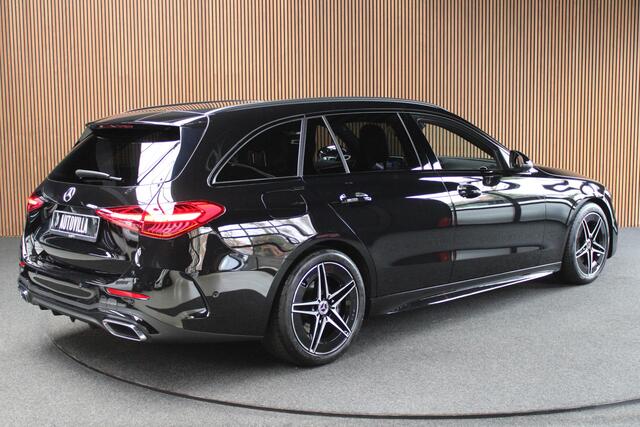 Mercedes-Benz C-KLASSE Estate 180 AMG Line Navi Leer Camera Nightpack PTS Ambient Elekt. achterklep Trekhaak elektr. PTS LM velgen BTW auto!