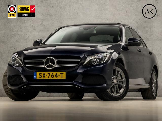 Mercedes-Benz C-KLASSE 350 e Sport 279Pk Automaat (SCHUIFDAK, NAVIGATIE, LUCHTVERING, CAMERA, GETINT GLAS, ELEK SPORTSTOELEN, STOELVERWARMING, SFEERVERLICHTING, NIEUWE APK, NIEUWSTAAT)
