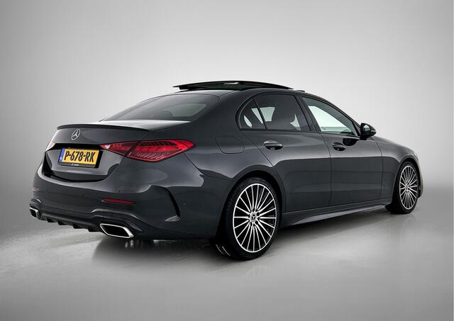 Mercedes-Benz C-KLASSE 200 Launch Edition AMG Line AMG Styling | Panoramadak | Multispaaks Wielen Inclusief 24 maanden Mercedes-Benz Certified garantie voor Europa.