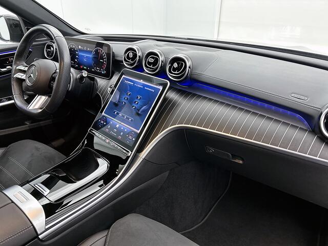 Mercedes-Benz C-KLASSE Estate 300 e AMG Plug-In Hybride AMG Line | Night Pakket | Panorama Schuif-Kanteldak | Trekaak | Parkeerpakket met 360°-camera. Inclusief 24 maanden MB Certified garantie voor Europa.
