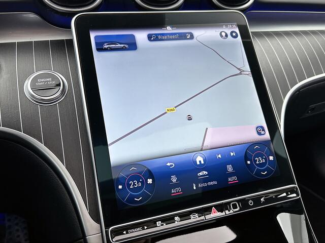 Mercedes-Benz C-KLASSE Estate 300 e AMG Plug-In Hybride AMG Line | Night Pakket | Panorama Schuif-Kanteldak | Trekaak | Parkeerpakket met 360°-camera. Inclusief 24 maanden MB Certified garantie voor Europa.