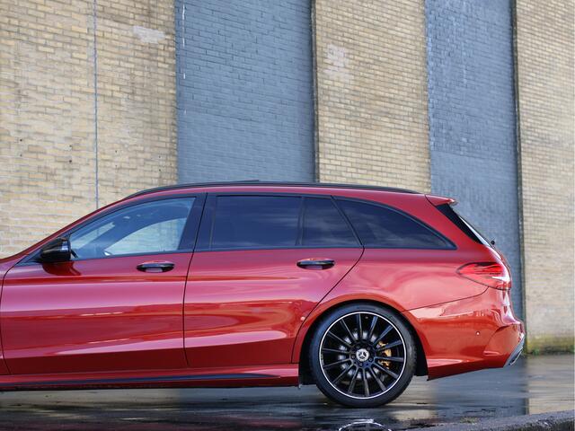 Mercedes-Benz C-KLASSE 300 de Estate Premium Plus EQ AMG line Burmester | Night | Airmatic | Pano | HUD | Hyacinth Red | BTW