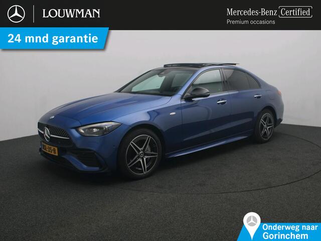 Mercedes-Benz C-KLASSE 300 e Business Solution AMG AMG Line | Night Pakket | Panorama SChuif-Kanteldak | Alarm | Distronic. Inclusief 24 maanden MB Certified garantie voor Europa.