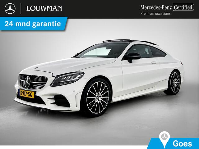 Mercedes-Benz C-KLASSE Coupé 200 Sport Edition | Burmester | Panoramadak | Night Pakket | Inclusief 24 maanden MB Certified garantie voor Europa.
