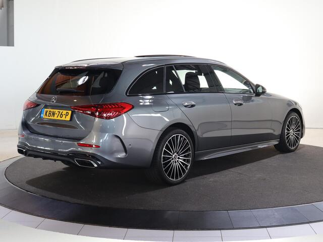 Mercedes-Benz C-KLASSE 300e Business Solution AMG | Panoramaschuifdak | Premium Plus | Burmester | Head-Up | Trekhaak | Stoelventilatie |