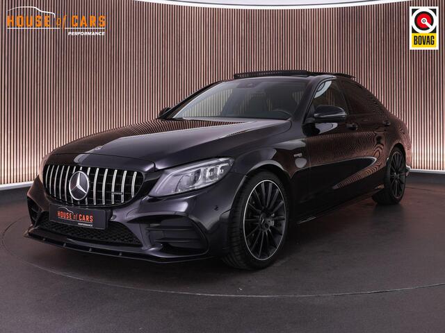 Mercedes-Benz C-KLASSE 43AMG 390pk 4MATIC Premium Plus Pack |custom sportuitlaat|panoramadak|schaalstoelen|Burmester|sportuitlaat|Apple Carplay|carbon interieur|elek. trekhaak|blind spot|ACC|