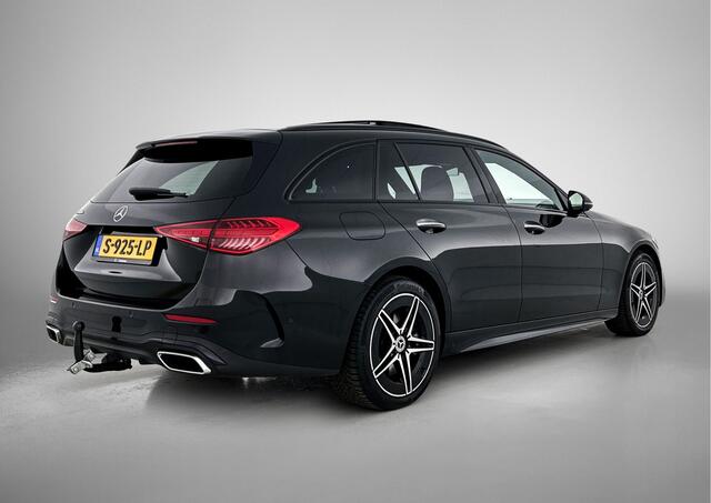 Mercedes-Benz C-KLASSE Estate 300 e AMG Plug-In Hybride | AMG-Line Interieur | AMG-Line Exterieur | 360 Camera | Panorama Schuifkanteldak | Nightpakket | Trekhaak | Inclusief 24 maanden MB Certified garantie voor Europa.