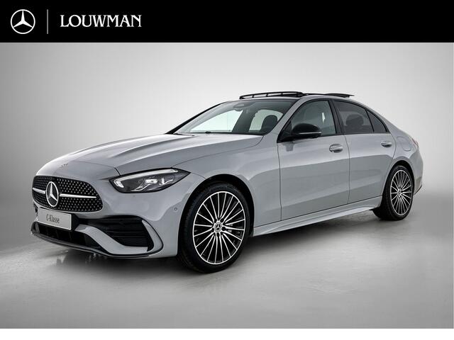 Mercedes-Benz C-KLASSE 300 e Business Solution AMG | Nightpakket | GUARD 360° Plus | Burmester® 3D surround sound | Trekhaak | Middenconsole metaalstructuur | Panoramaschuifdak | 360° camera | Diamond grill |