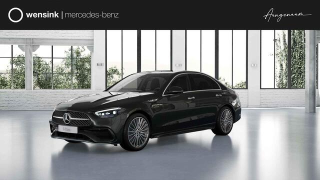 Mercedes-Benz C-KLASSE 300e Business Solution AMG | Matrix Led | Panoramaschuifdak | Keyless | Stoelverwarming | Dodehoekassistent |
