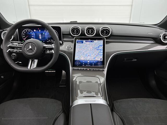 Mercedes-Benz C-KLASSE 300 e Business Solution AMG | Nightpakket | Comfortpakket Plus | Middenconsole metaalstructuur | Trekhaak | Panoramaschuifdak | Smartphone integratie | 360° camera | Sfeerverlichting |