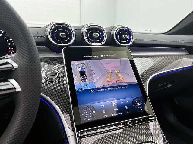Mercedes-Benz C-KLASSE 300 e Business Solution AMG | Comfortpakket Plus | Nightpakket | Middenconsole metaalstructuur | Trekhaak | GUARD 360° Plus | Panoramaschuifdak | 360° camera | Diamond grill | 19" multispaaks lichtmetalen AMG-velgen |