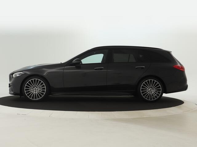 Mercedes-Benz C-KLASSE Estate 180 AMG Nightpakket | Trekhaak | Alarm | Memory | Dode Hoek Ass | CarPlay | Keyless Go | Premium Sfeerverlichting | Inclusief 24 maanden Mercedes-Benz Certified garantie voor Europa.