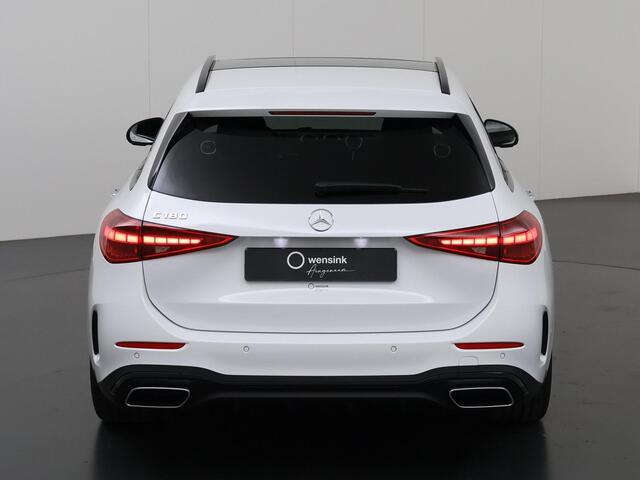 Mercedes-Benz C-KLASSE 180 Star Edition AMG Line | Panoramadak | Digital Light | Stoelventilatie | Keyless Entry | Night | 19" multispaaks velgen |