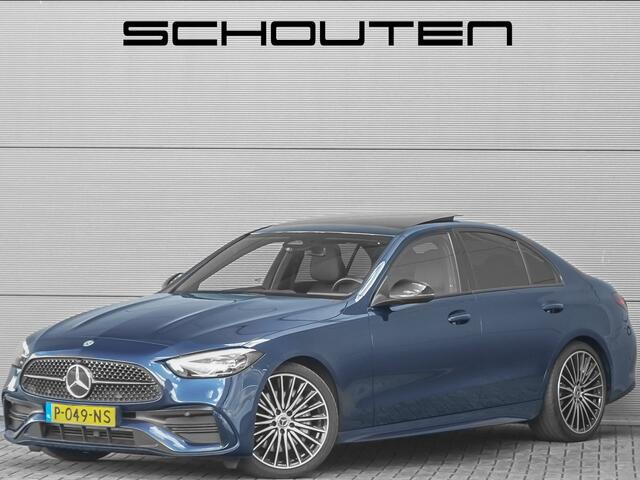 Mercedes-Benz C-KLASSE 200 Launch Edition AMG Line Pano Burmester Trekhaak Camera Stoelverw