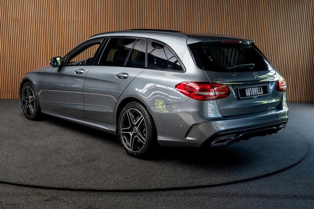 Mercedes-Benz C-KLASSE Estate 180 AMG Pano Leer Camera Navi LED PTS Elekt. achterklep Elektr. trekhaak LM velgen BTW auto!