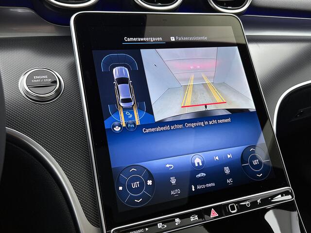 Mercedes-Benz C-KLASSE 300 e Business Solution | Warmtewerend, donkergetint glas | Trekhaak | Panoramaschuifdak | GUARD 360° Plus | Sierdelen diamantpatroon zilvergrijs | Sfeerverlichting | Smartphone-integratie |