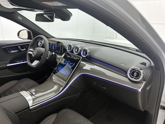 Mercedes-Benz C-KLASSE Estate 300 e Business Solution AMG | Comfortpakket Plus | Parkeerpakket met 360°-camera | Nightpakket | Middenconsole metaalstructuur | Trekhaak | Panoramaschuifdak | 19" multispaaks lichtmetalen AMG-velgen | GUARD 360° Plus |