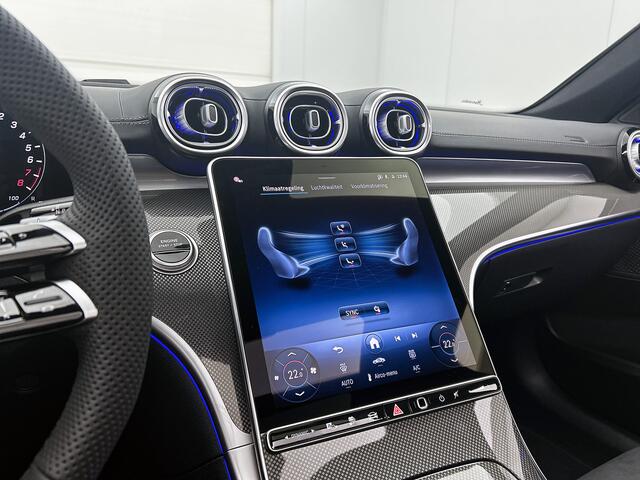 Mercedes-Benz C-KLASSE Estate 300 e Business Solution AMG | Comfortpakket Plus | Parkeerpakket met 360°-camera | Nightpakket | Middenconsole metaalstructuur | Trekhaak | Panoramaschuifdak | 19" multispaaks lichtmetalen AMG-velgen | GUARD 360° Plus |