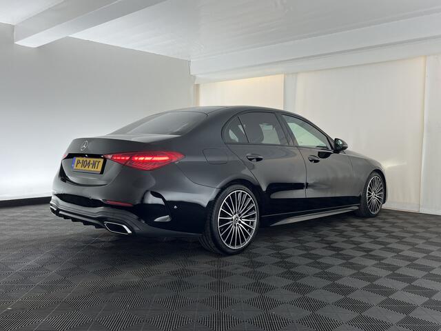 Mercedes-Benz C-KLASSE 180 AMG Line (INCL.BTW) *LEATHER | FULL-LED | HEATED-SPORTSEATS | DIGI-COCKPIT | BLINDSPOT | CAMERA | DAB | AMBIENT-LIGHT | SHIFT-PADDLES | PRIVACY-GLASS | ECC | PDC | CRUISE | 19''ALU*