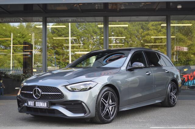 Mercedes-Benz C-KLASSE Estate 300 e AMG Led Leder Panorama Memory Distronic Camera 360 Keyless Night Augmented Pdc