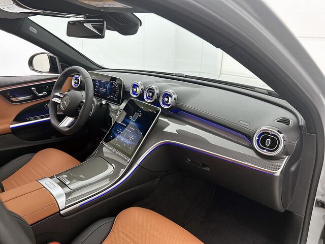 Mercedes-Benz C-KLASSE 300 e Business Solution AMG | Nightpakket | Comfortpakket Plus | Trekhaak | Burmester® 3D surround sound | Panoramaschuifdak | Middenconsole metaalstructuur | GUARD 360° Plus | 360° camera | 18'' vijfspaaks AMG-velgen |