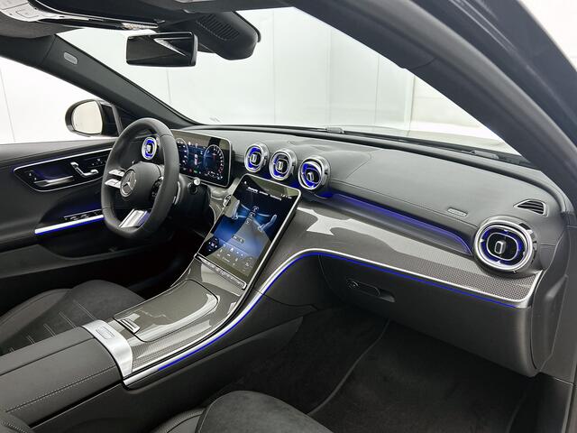 Mercedes-Benz C-KLASSE Estate 300 e Business Solution AMG | Comfortpakket Plus | Nightpakket | Parkeerpakket met 360°-camera | Trekhaak | Panoramaschuifdak | 19" multispaaks lichtmetalen AMG-velgen | GUARD 360° Plus | Middenconsole metaalstructuur |