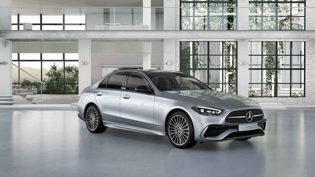 Mercedes-Benz C-KLASSE 300e Business Solution AMG | AMG Line Premium Plus | Nightpakket | Trekhaak | Burmester | 360° camera | Panoramaschuifdak |