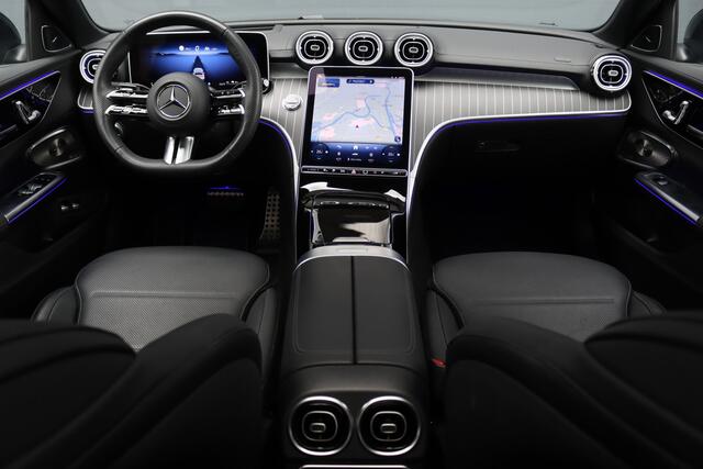 Mercedes-Benz C-KLASSE 300 e 4MATIC AMG Line | Distronic+ | Massage | Burmester | Panoramadak | Memory | Digital Light | HUD | Surround Camera | Augmented Reality | Verwarmd Stuurwiel |