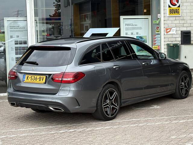Mercedes-Benz C-KLASSE Estate 300 e Business Solution AMG | NAP | Panoramadak | Trekhaak afneembaar | Navigatie | 360 graden Camera | Stoelverarming |