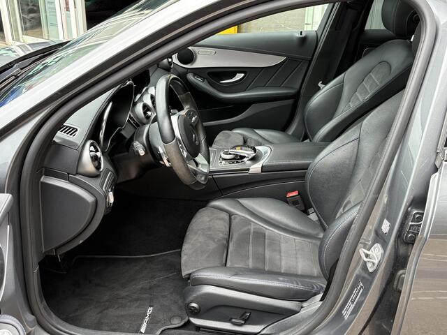 Mercedes-Benz C-KLASSE Estate 300 e Business Solution AMG | NAP | Panoramadak | Trekhaak afneembaar | Navigatie | 360 graden Camera | Stoelverarming |