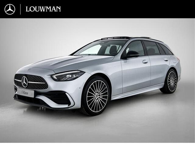 Mercedes-Benz C-KLASSE Estate 300 e 140 Years Edition | Comfortpakket Plus | Nightpakket | Parkeerpakket met 360°-camera | Trekhaak | Middenconsole metaalstructuur | Panoramaschuifdak | Warmtewerend, donkergetint glas | 19" multispaaks lichtmetalen AMG-velgen | GUARD 360° Plus