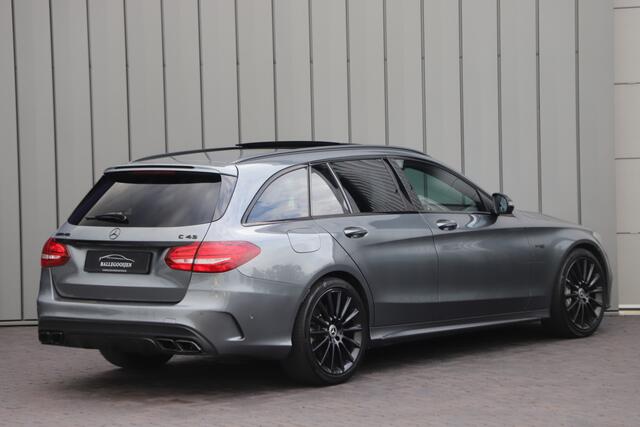 Mercedes-Benz C-KLASSE Estate AMG 43 4MATIC | 367PK | Pano | Burmester | ILS | Distronic+ | Memory | Carbon | Sfeerverlichting | Trekhaak | 2017.