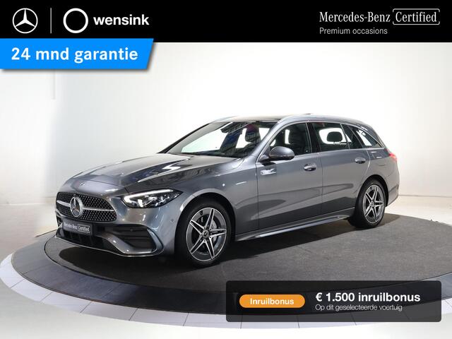 Mercedes-Benz C-KLASSE Estate 300e Star Edition AMG Line | Panoramaschuifdak | DISTRONIC | Trekhaak | USB-pakket plus