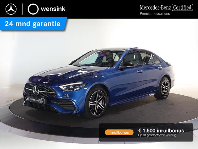 Mercedes-Benz C-KLASSE 300e AMG Line | Panoramaschuifdak | Night | Premium pakket | Winter pakket | Augmented Reality Navigation