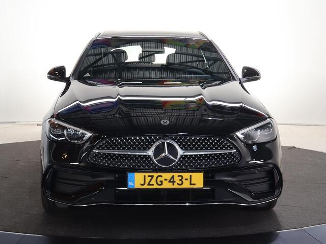 Mercedes-Benz C-KLASSE Estate 300e Business Solution AMG | 13-7-2026 Beschikbaar | Panoramaschuifdak | Dodehoekassistent | Memorypakket | 360° camera | Stoelverwarming |