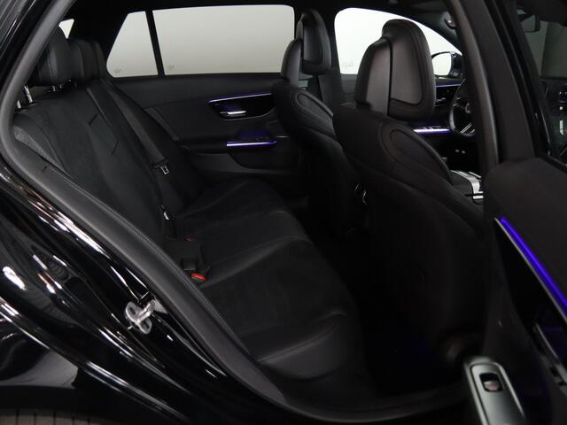 Mercedes-Benz C-KLASSE Estate 300e Business Solution AMG | 13-7-2026 Beschikbaar | Panoramaschuifdak | Dodehoekassistent | Memorypakket | 360° camera | Stoelverwarming |
