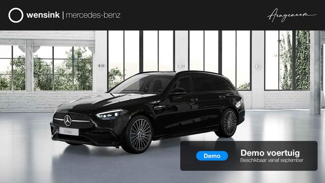 Mercedes-Benz C-KLASSE Estate 300e Business Solution AMG | Panoramaschuifdak | Trekhaak | Burmester | Rijassistentiepakket Plus | DIGITAL LIGHT | Nightpakket |