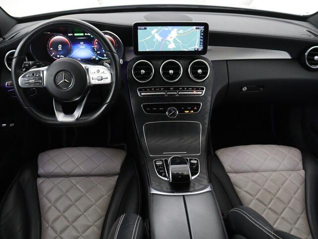 Mercedes-Benz C-KLASSE Estate 300 e Business Solution AMG Limited | Panoramadak | Leder Exclusief | Burmester Surround | Stoelverwarming | Camera | Carplay | Dodehoek detectie | Navigatie | Full LED