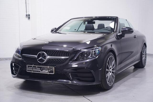 Mercedes-Benz C-KLASSE Cabrio 180 AMG Line AMG Styling Camera lederen-bekleding Apple Carplay digi-dashboard 18"-lmv spoorpakket windscherm nekwarmer keyless-start led-verlichting DAB-ontvangst PDC v+a cruise-controle